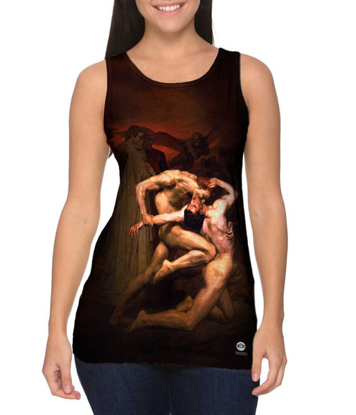 William-Adolphe Bouguereau  - "Dante and Virgil in Hell" (1850) Womens Tank Top