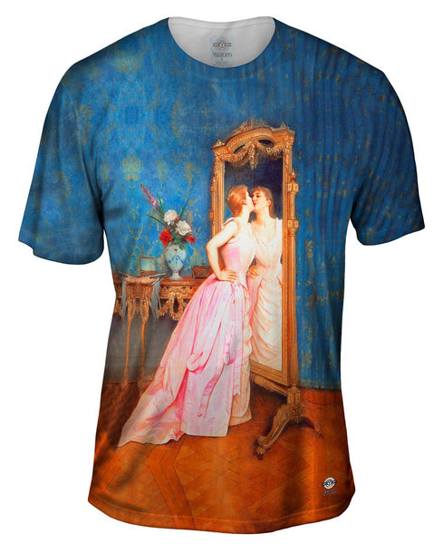 Auguste Toulmouche - "Vanity" (1890) Mens T-Shirt