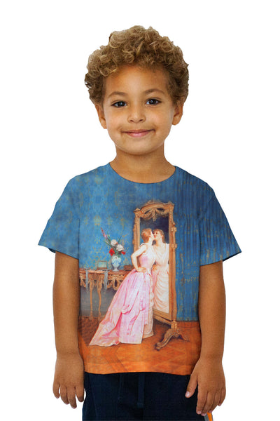 Kids Auguste Toulmouche - "Vanity" (1890)&nbsp;Kids T-Shirt