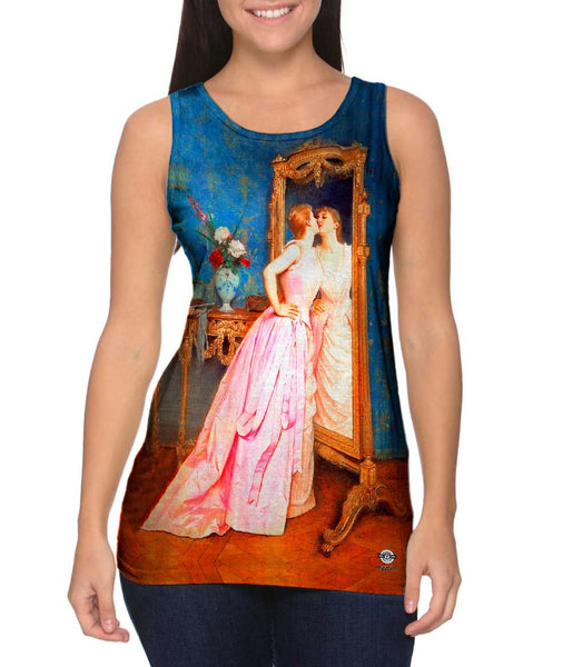 Auguste Toulmouche - "Vanity" (1890) Womens Tank Top
