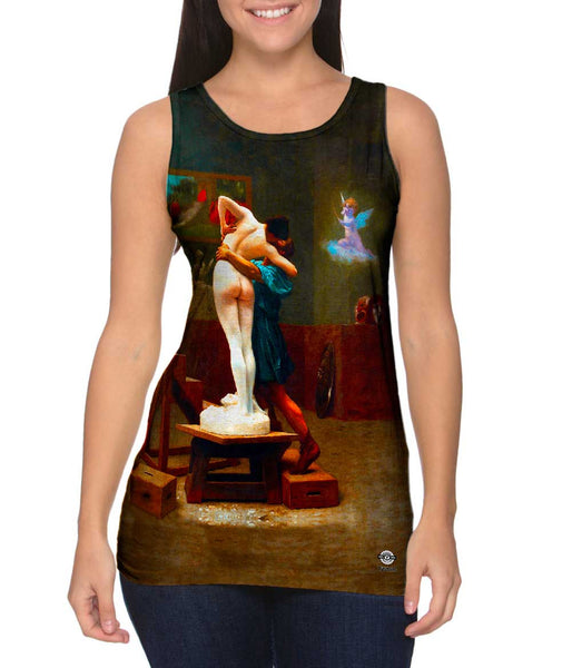 Auguste Toulmouche - "Pygmalion and Galatea" (1890) Womens Tank Top
