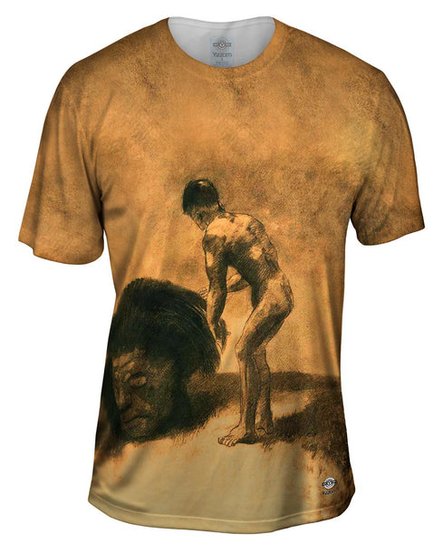 Odilon Redon - "David And Goliath" (1875)&nbsp;Mens T-Shirt