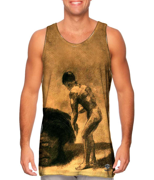 Odilon Redon - "David And Goliath" (1875)&nbsp;Mens Tank Top