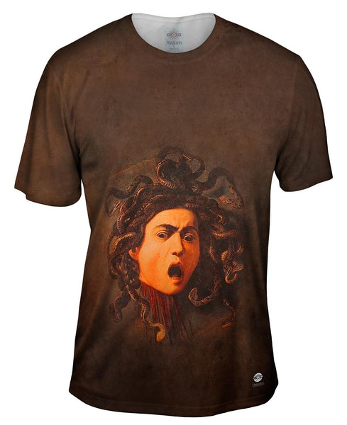 Caravaggio - "Medusa" (1597) Mens T-Shirt