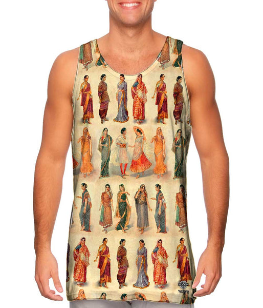 M. V. Dhurandhar - "Watercolor Illustrations of different styles of Sari & clothing" (1928)&nbsp;Mens Tank Top