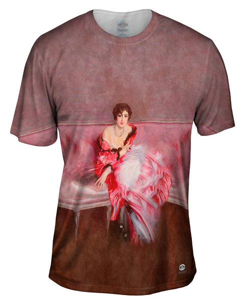 Giovanni Boldini - "Portrait Of Madame Juillard In Red" (1912)&nbsp;Mens T-Shirt