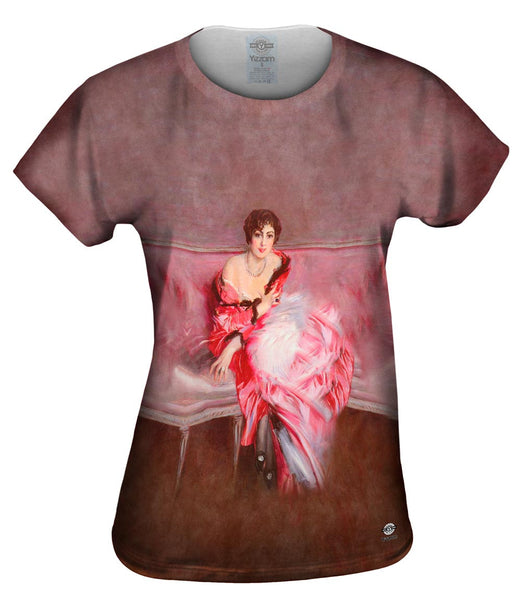 Giovanni Boldini - "Portrait Of Madame Juillard In Red" (1912)&nbsp;Womens Top