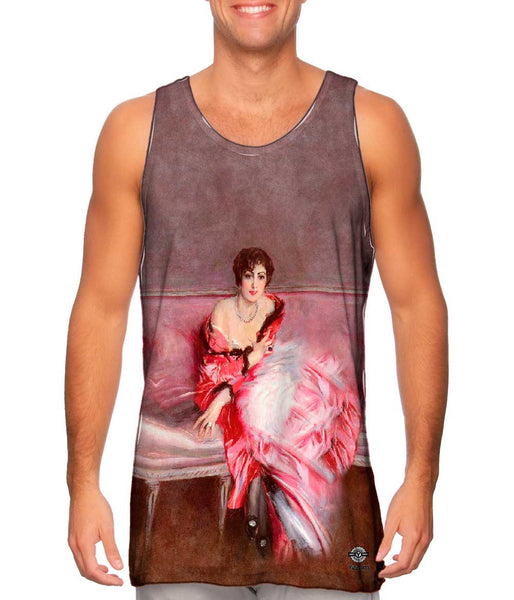Giovanni Boldini - "Portrait Of Madame Juillard In Red" (1912)&nbsp;Mens Tank Top