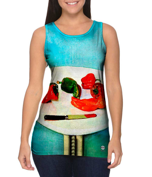 Felix Vallotton - "Still Life with Red Peppers on a White Lacquered Table" (1915)&nbsp;Womens Tank Top