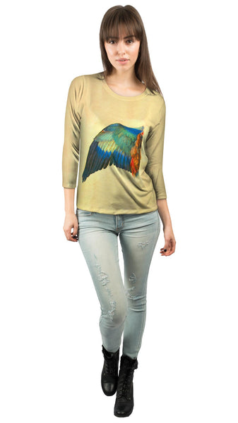 Albrecht Durer - "Wing of a Blue Roller" (1512) Womens 3/4 Sleeve