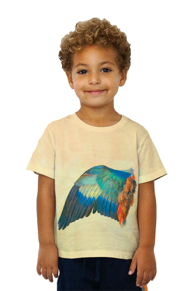 Kids Albrecht Durer - "Wing of a Blue Roller" (1512)&nbsp;Kids T-Shirt