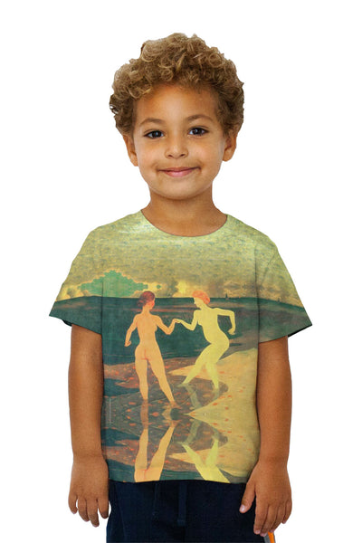 Kids Felix Vallotton - "Woman with maid bathing" (1896)&nbsp;Kids T-Shirt