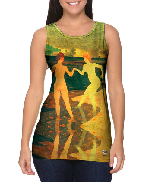 Felix Vallotton - "Woman with maid bathing" (1896)&nbsp;Womens Tank Top