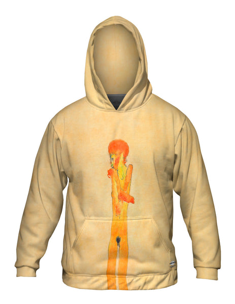 Egon Schiele - "Nude Girl with arms crossed" (1910)&nbsp;Mens Hoodie Sweater