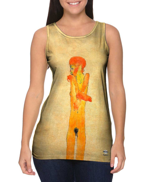 Egon Schiele - "Nude Girl with arms crossed" (1910)&nbsp;Womens Tank Top