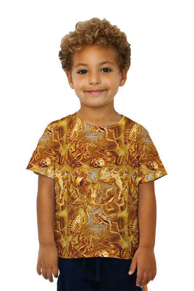 Kids Ernst Haeckel - "Batrachia Orange" (1904)&nbsp;Kids T-Shirt