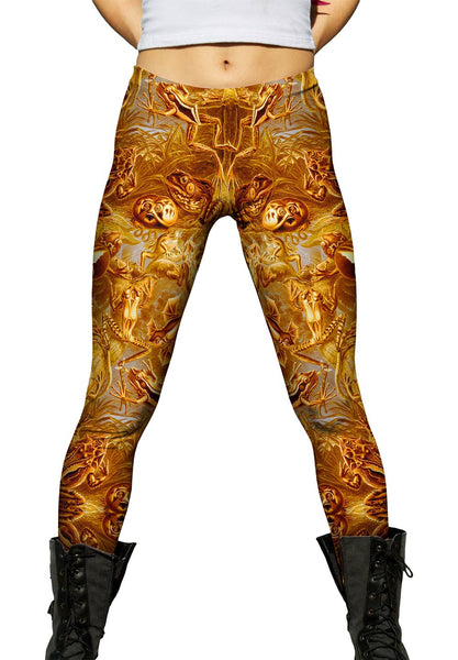 Ernst Haeckel - "Batrachia Orange" (1904) Womens Leggings