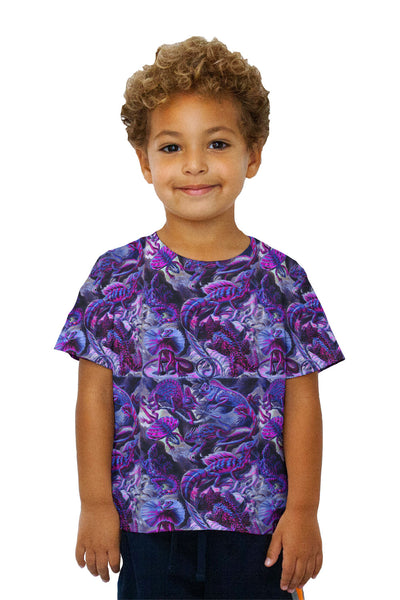 Kids Ernst Haeckel - "Lacertilia Neon" (1904)&nbsp;Kids T-Shirt