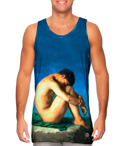 Jean-Hippolyte Flandrin - "Jeune homme nu assis sur le bord de la mer" (1836)&nbsp;Mens Tank Top