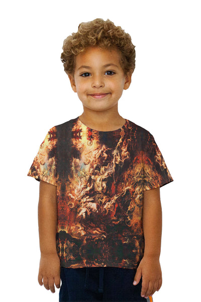 Kids Peter Paul Rubens - "The Fall of the Damned" (1620) Kids T-Shirt