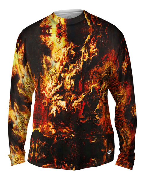 Peter Paul Rubens - "The Fall of the Damned" (1620) Mens Long Sleeve