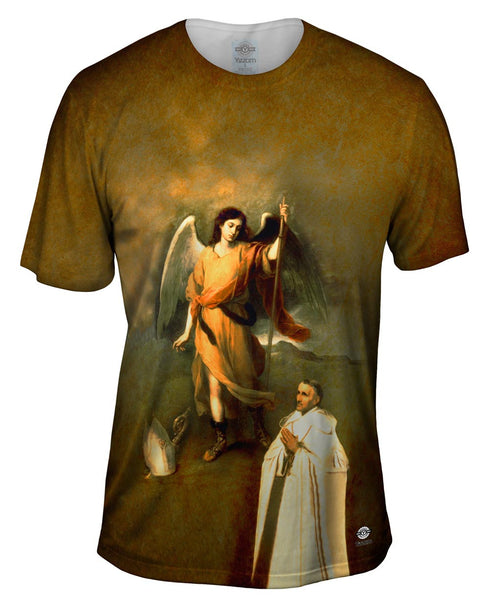 Bartolome Esteban Murillo - "Saint Raphael the Archangel" (1680)&nbsp;Mens T-Shirt