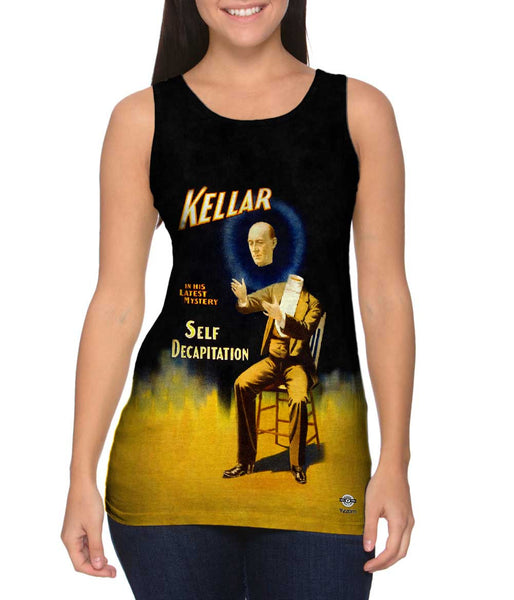 Strobridge Lithograph Co. - "Kellar in His Latest Mystery / Self Decapitation" (1898)&nbsp;Womens Tank Top