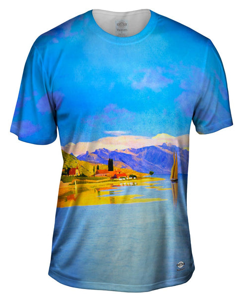 Felix Vallotton - "The Port of Pully" (1891) Mens T-Shirt