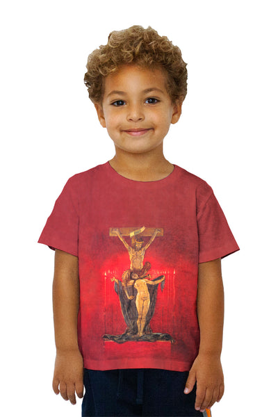 Kids Felicien Rops - "The Satanic Calvary" (1882)&nbsp;Kids T-Shirt