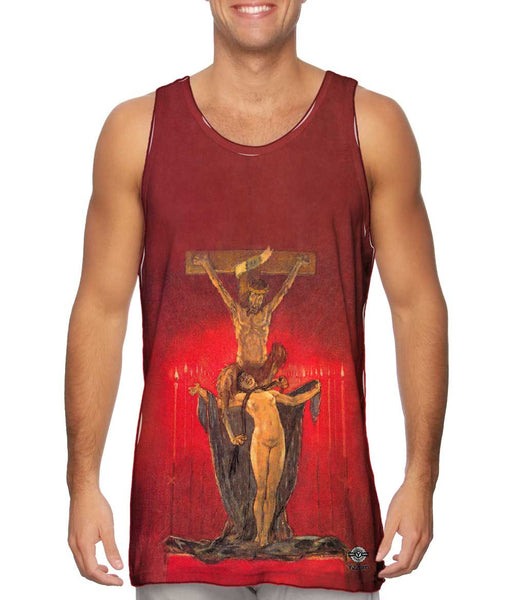 Felicien Rops - "The Satanic Calvary" (1882)&nbsp;Mens Tank Top