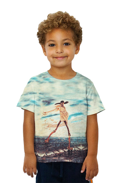 Kids Felicien Rops - "The Satanic Satan Sowing Tares" (1882)&nbsp;Kids T-Shirt