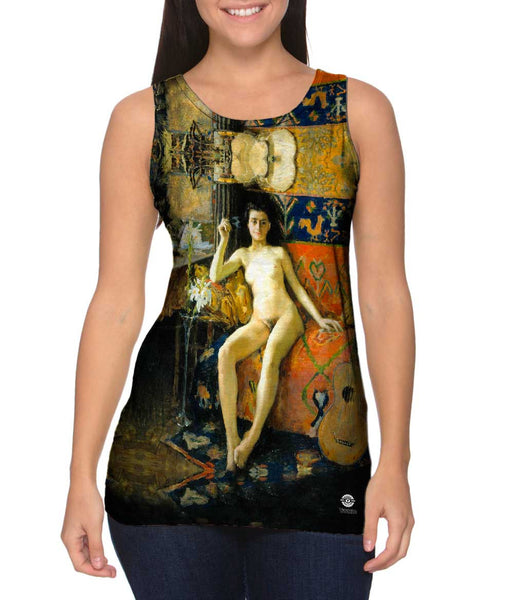 Akseli Gallen-Kallela - "Demasquee" (1888) Womens Tank Top