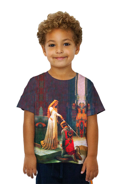 Kids Edmund Leighton - "Accolade" (1901)&nbsp;Kids T-Shirt