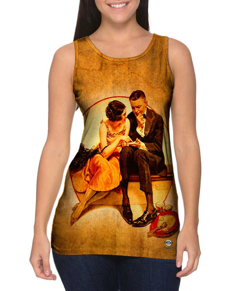 Norman Rockwell - "Girl reading Palm" (1921)&nbsp;Womens Tank Top