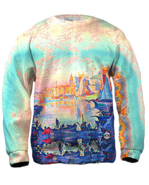 Paul Signac - "The Port of Saint-Tropez" (1901)&nbsp;Mens Sweatshirt