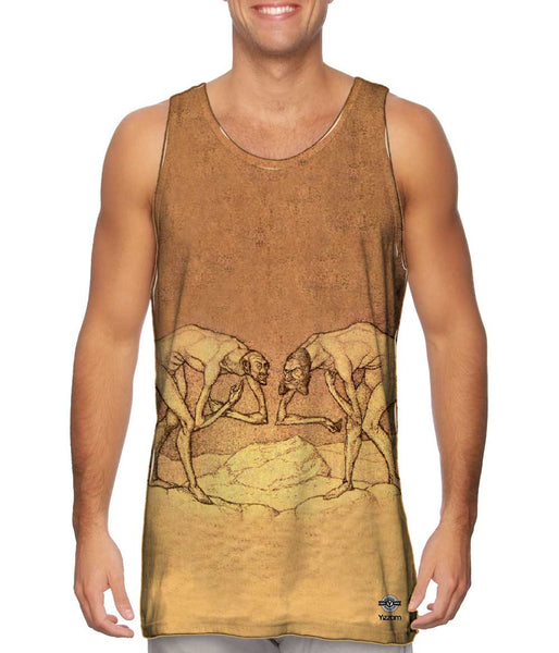 Paul Klee - "Two Men Meet, Each Believing the Other to be of Higher Rank" (1903)&nbsp;Mens Tank Top