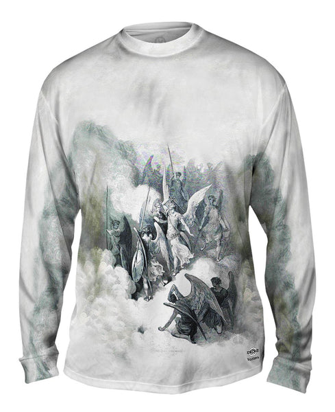 Gustave Dore - "Abdiel and Satan" (1868) Mens Long Sleeve