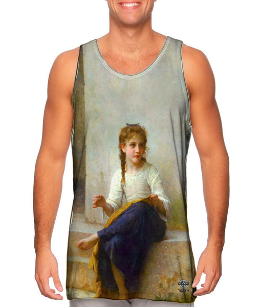 William-Adolphe Bouguereau - "Sewing" (1898) Mens Tank Top