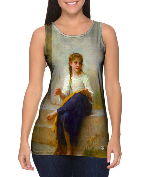 William-Adolphe Bouguereau - "Sewing" (1898)&nbsp;Womens Tank Top