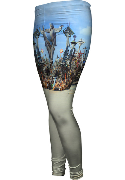 Pudelek (Marcin Szala) - "Hill of Crosses" (2011)&nbsp;Womens Leggings