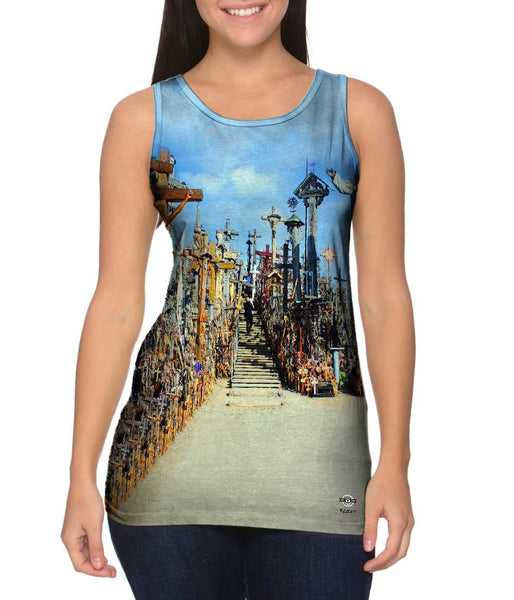 Pudelek (Marcin Szala) - "Hill of Crosses" (2011)&nbsp;Womens Tank Top