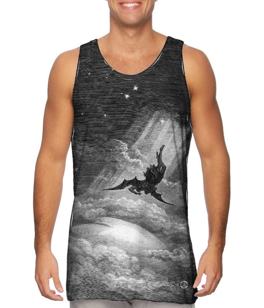 Gustave Dore - "Paradise Lost Fall to Earth" (1866) Mens Tank Top