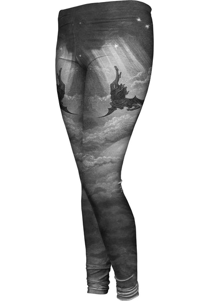 Gustave Dore - "Paradise Lost Fall to Earth" (1866) Womens Leggings