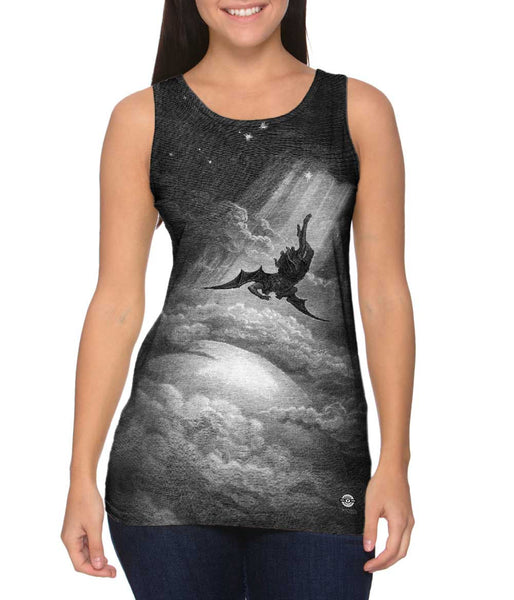 Gustave Dore - "Paradise Lost Fall to Earth" (1866) Womens Tank Top