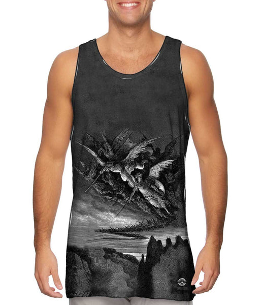 Gustave Dore - "Paradise Lost The fallen Angels explore Hell" (1866) Mens Tank Top