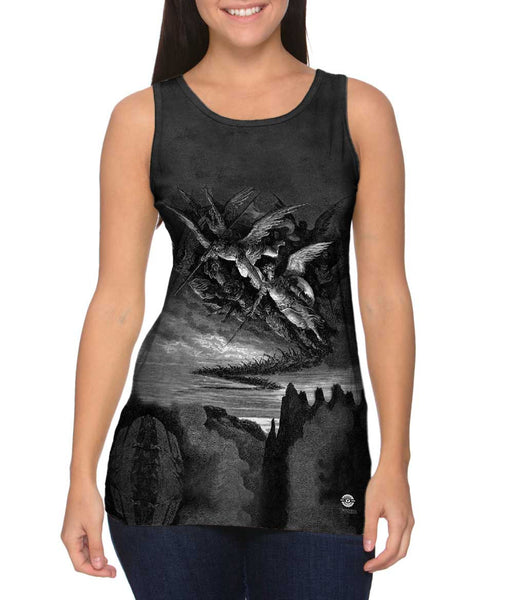 Gustave Dore - "Paradise Lost The fallen Angels explore Hell" (1866) Womens Tank Top