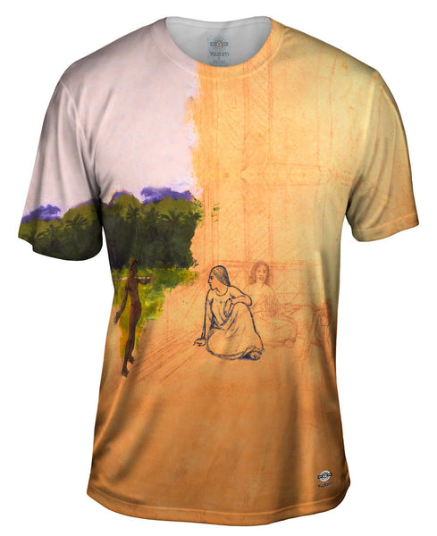 Paul Gauguin - "Tahitians at rest (unfinished)" (1891)&nbsp;Mens T-Shirt