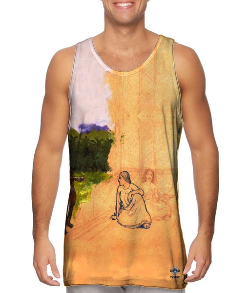 Paul Gauguin - "Tahitians at rest (unfinished)" (1891)&nbsp;Mens Tank Top