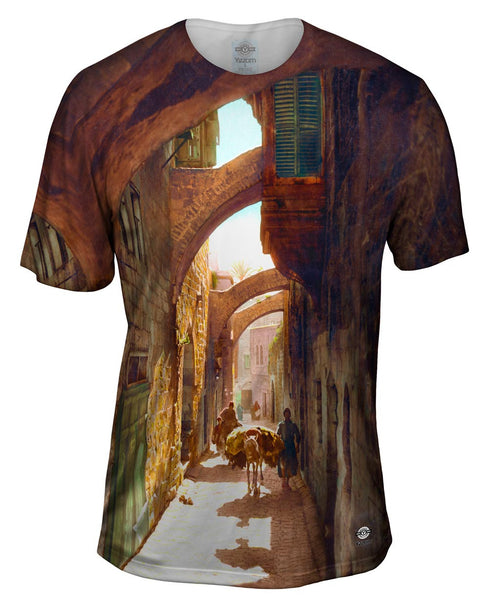 Lewis Larsson - "Via Dolorosa, Jerusalem" (1919)&nbsp;Mens T-Shirt