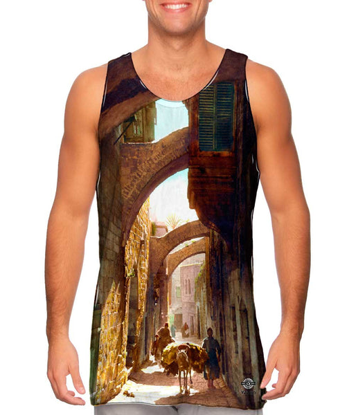 Lewis Larsson - "Via Dolorosa, Jerusalem" (1919)&nbsp;Mens Tank Top